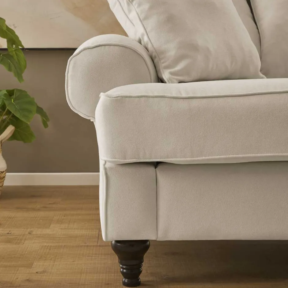 Dreisitzer Sofa im Vintage Landhaus Look - Merandes^Wohnen Discount