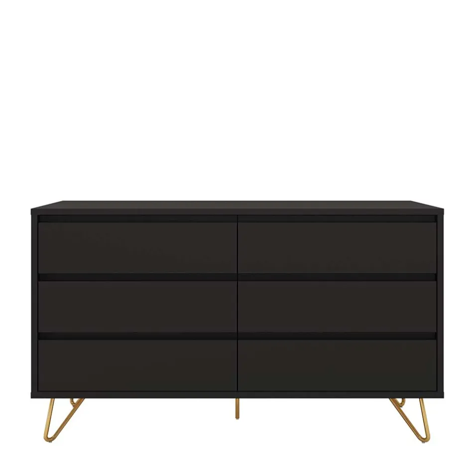 Dunkelgraue Kommode im Skandinavischen Stil - Palium^Wohnen Clearance