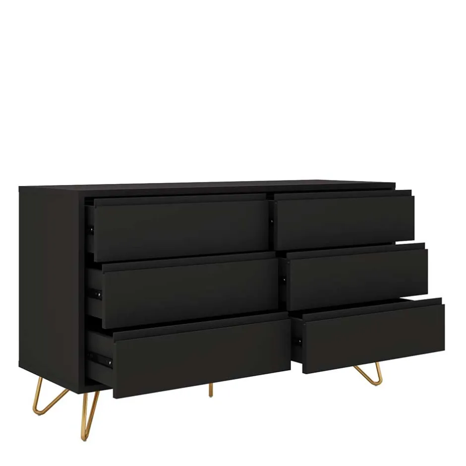 Dunkelgraue Kommode im Skandinavischen Stil - Palium^Wohnen Clearance