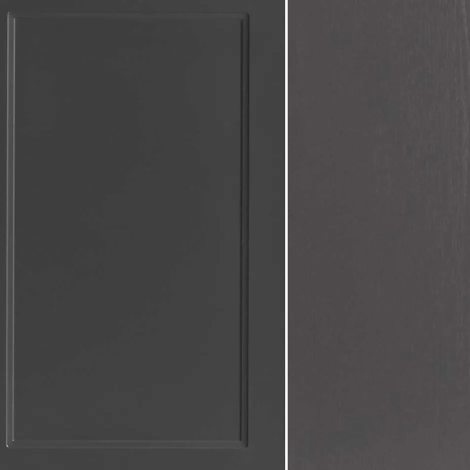 Dunkelgraue Waschkonsole mit Einlassbecken - Novelya^Wohnen New