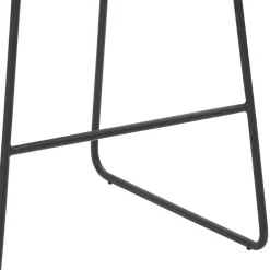 Dunkelgrauer Barstuhl aus Microfaser - Umya^Wohnen Outlet