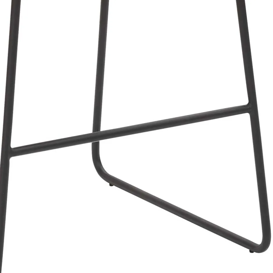 Dunkelgrauer Barstuhl aus Microfaser - Umya^Wohnen Outlet