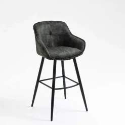 Dunkelgrauer Barstuhl mit 74 cm Sitzhöhe - Complice (2er Set)^Wohnen Sale