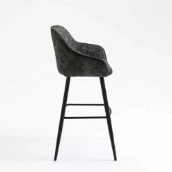 Dunkelgrauer Barstuhl mit 74 cm Sitzhöhe - Complice (2er Set)^Wohnen Sale