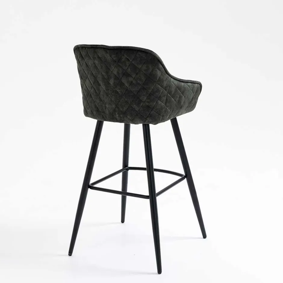 Dunkelgrauer Barstuhl mit 74 cm Sitzhöhe - Complice (2er Set)^Wohnen Sale