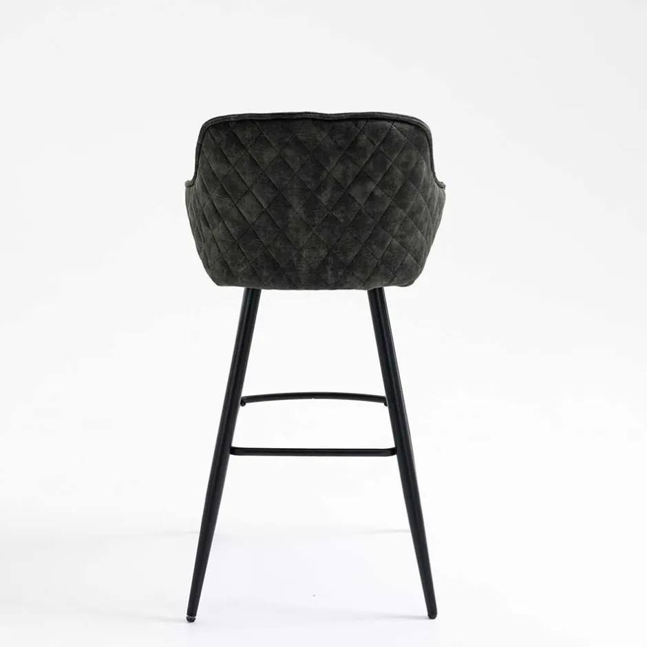 Dunkelgrauer Barstuhl mit 74 cm Sitzhöhe - Complice (2er Set)^Wohnen Sale