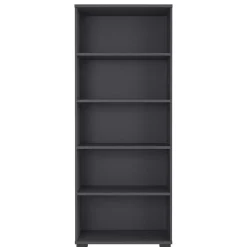 Dunkelgraues 5 Fächer Aktenregal fürs Büro - Disgano^Wohnen Online