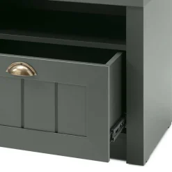 Wohnen Dunkelgrüne Flurmöbel Kombination - Niestov (vierteilig)