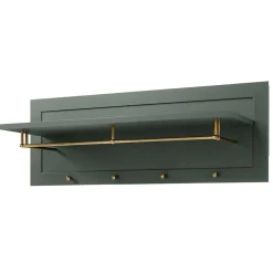 Wohnen Dunkelgrüne Flurmöbel Kombination - Niestov (vierteilig)