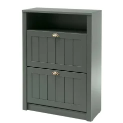 Wohnen Dunkelgrüne Flurmöbel Kombination - Niestov (vierteilig)