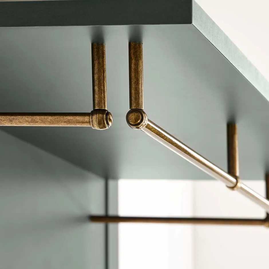 Wohnen Dunkelgrüne Landhaus Garderobe mit 4 Haken - Niestov