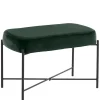 Wohnen Dunkelgrüne Polsterbank aus Samt - Wengton