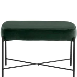 Wohnen Dunkelgrüne Polsterbank aus Samt - Wengton