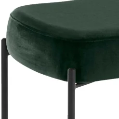 Wohnen Dunkelgrüne Polsterbank aus Samt - Wengton