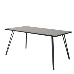 Dunkle Essgruppe mit Schwingstühlen - Basilico (fünfteilig)^Wohnen