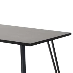 Dunkle Essgruppe mit Schwingstühlen - Basilico (fünfteilig)^Wohnen