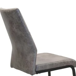 Dunkle Essgruppe mit Schwingstühlen - Basilico (fünfteilig)^Wohnen