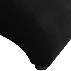 Dunkler Relaxsessel aus Velours Schwarz - Leverias^Wohnen Clearance