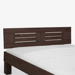 Wohnen Dunkles Massivholz Bett Ceolata in Buche Wenge lackiert