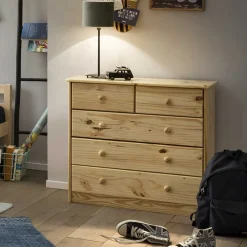 Wohnen Echtholz Kommode aus Kiefer Massivholz - Eildon