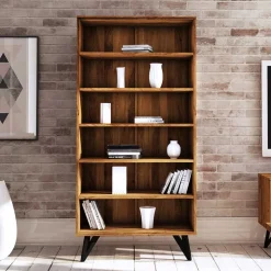 Wohnen Echtholz Regal aus Wildeiche Massivholz - Mandirov