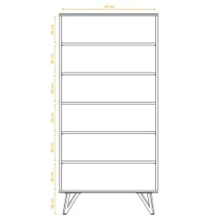 Wohnen Echtholz Regal aus Wildeiche Massivholz - Mandirov