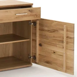 Wohnen Echtholz Sideboard in Eiche Bianco - Crokas