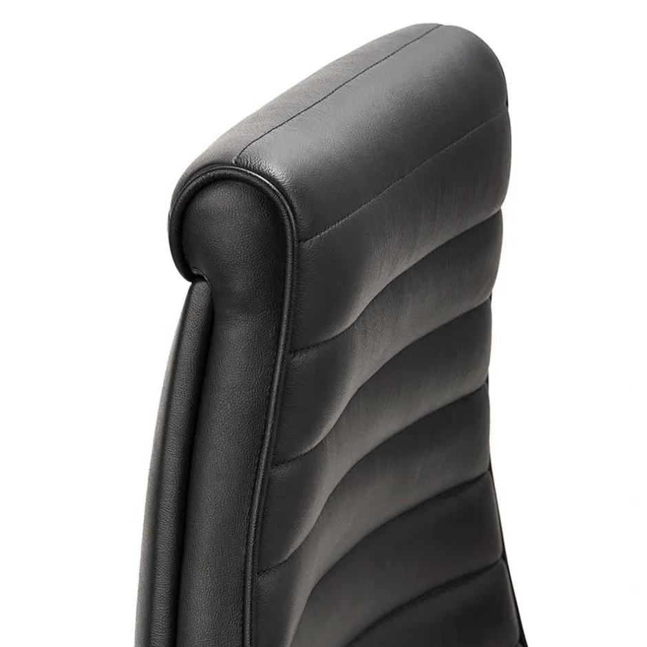 Wohnen Echtleder Schwingstuhl mit Armlehnen - Fieston