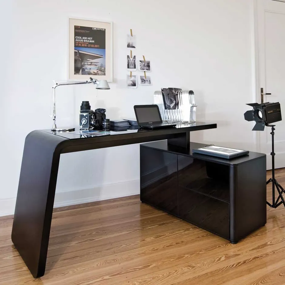 Eck PC Schreibtisch Cigemba in Schwarz^Wohnen Clearance