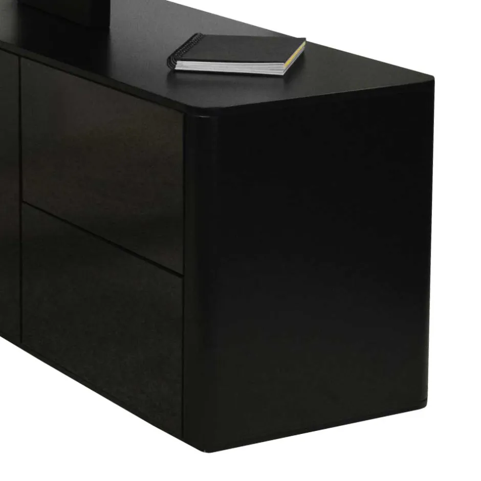 Eck PC Schreibtisch Cigemba in Schwarz^Wohnen Clearance