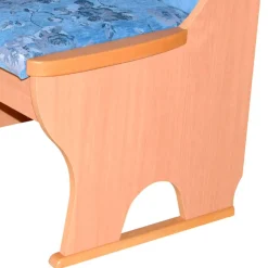 Wohnen Eckbank in Blau und Buche - Afrina