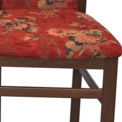 Eckbank Set in Nussbaum Braun mit Rot - Baltymore (vierteilig)^Wohnen Online