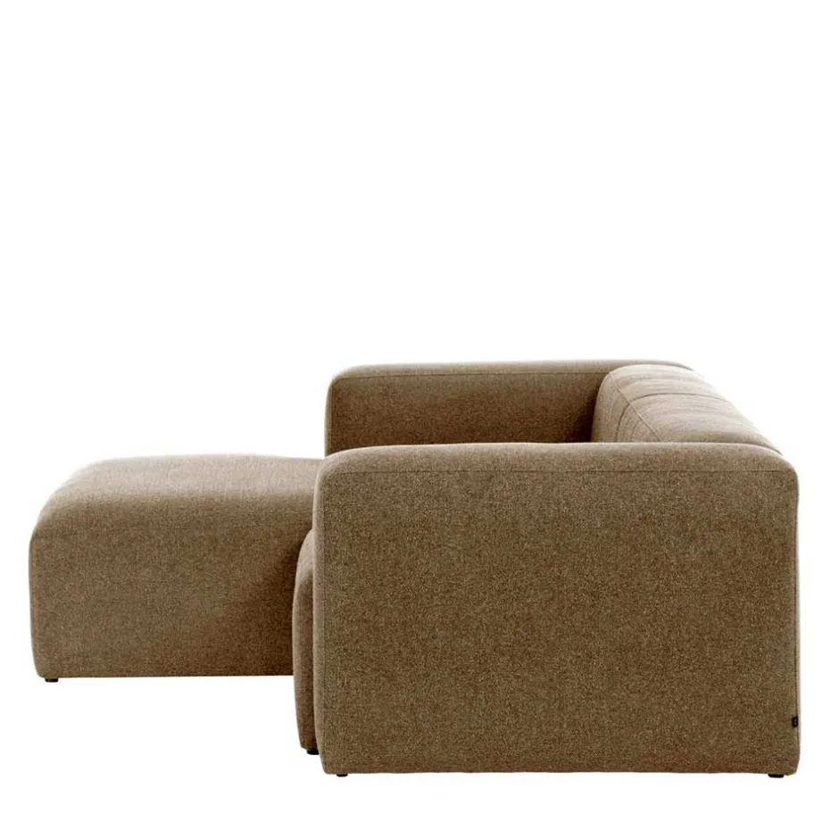 Wohnen Eckcouch Sofalandschaft in Beige Chenille - Ruhnau