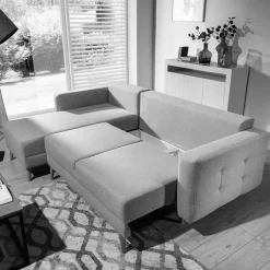 Wohnen Eck-Schlafsofa mit Bettkasten - Settsura