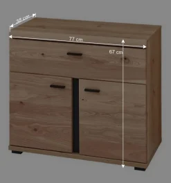 Wohnen Eckschreibtisch teilmassiv - Emly