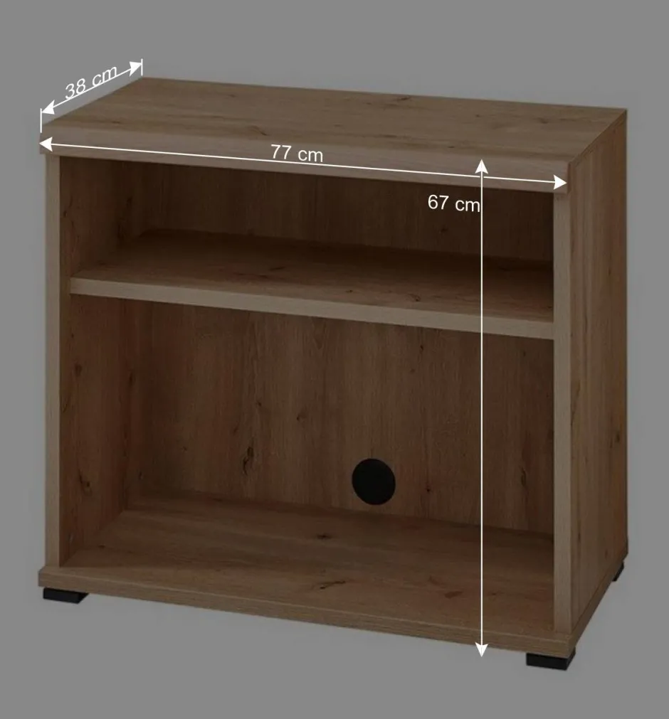 Wohnen Eckschreibtisch teilmassiv - Emly