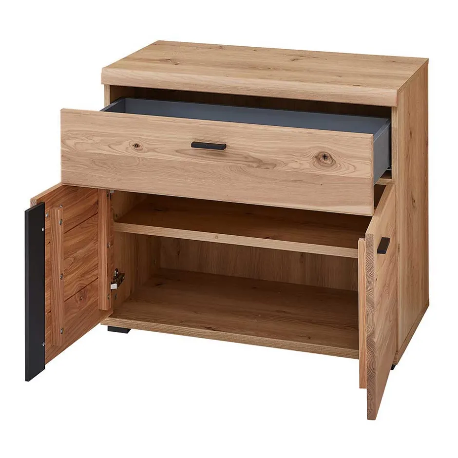 Wohnen Eckschreibtisch teilmassiv - Emly