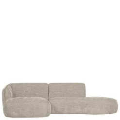 Wohnen Ecksofa in Beige Webstoffbezug - Mauricios