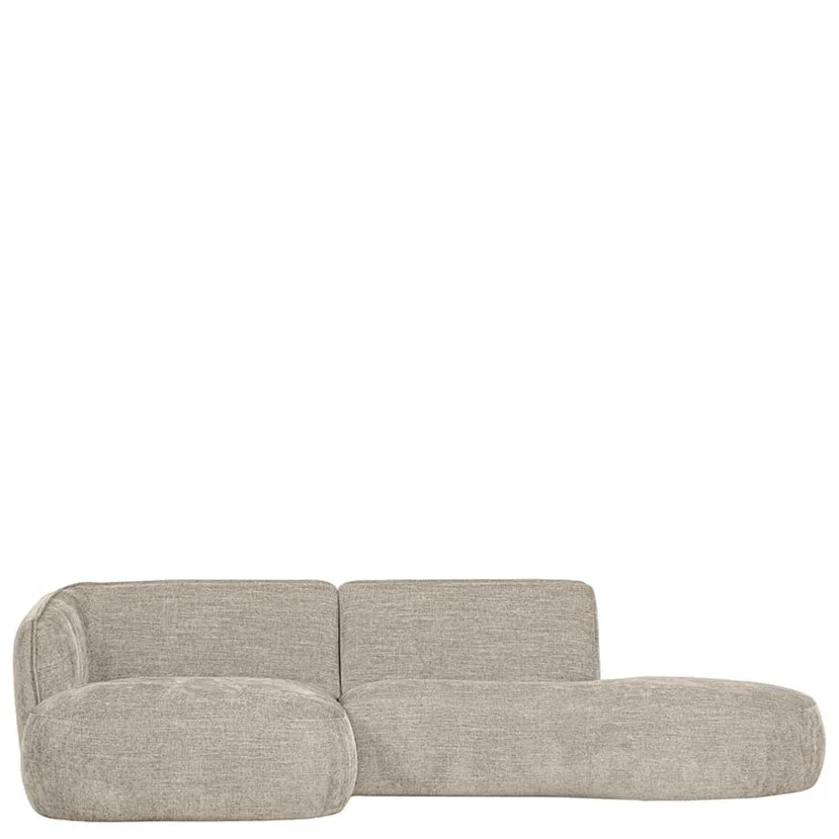 Wohnen Ecksofa in Beige Webstoffbezug - Mauricios