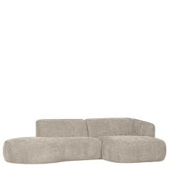 Wohnen Ecksofa in Beige Webstoffbezug - Mauricios