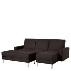 Wohnen Ecksofa mit Hocker und Schlaffunktion - Tagalog (zweiteilig)