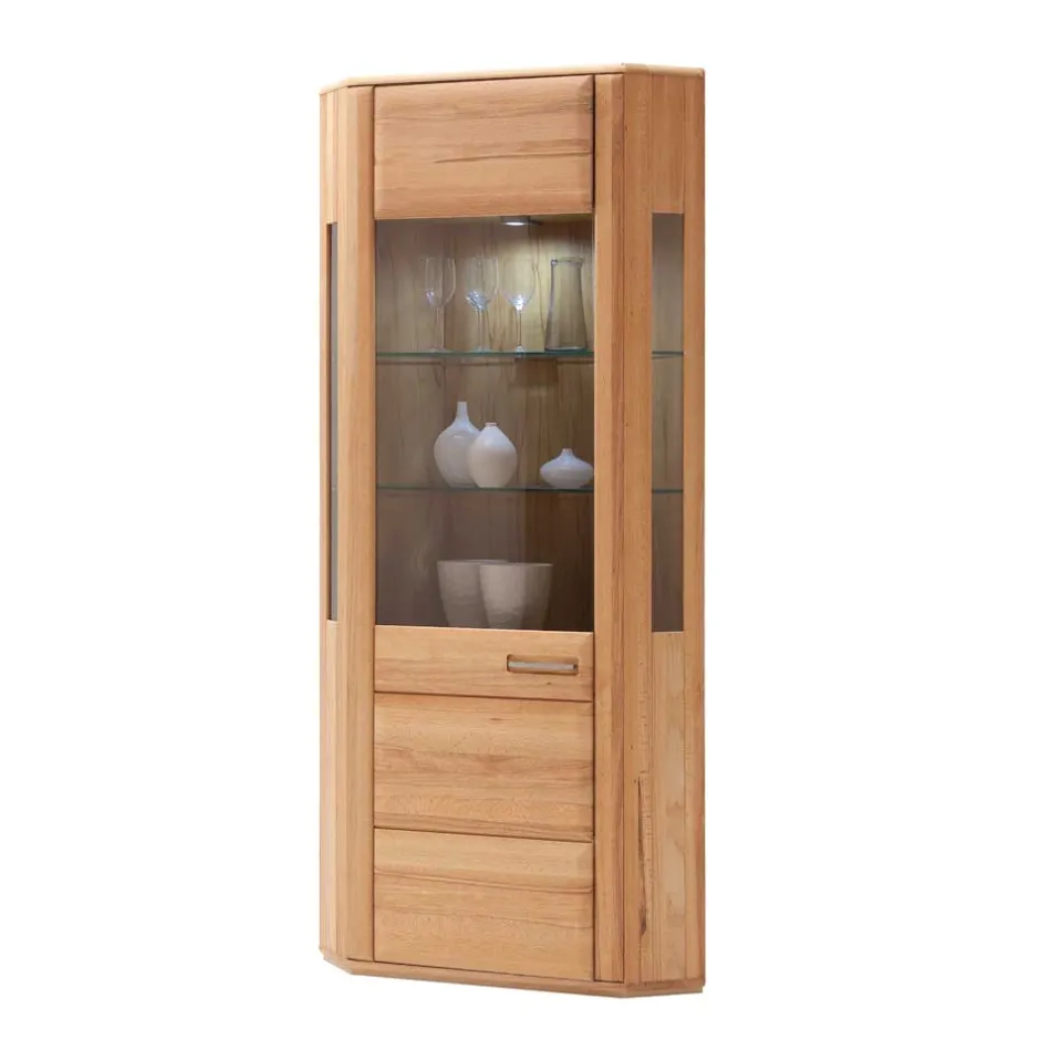 Eckvitrine Athias aus Kernbuche^Wohnen