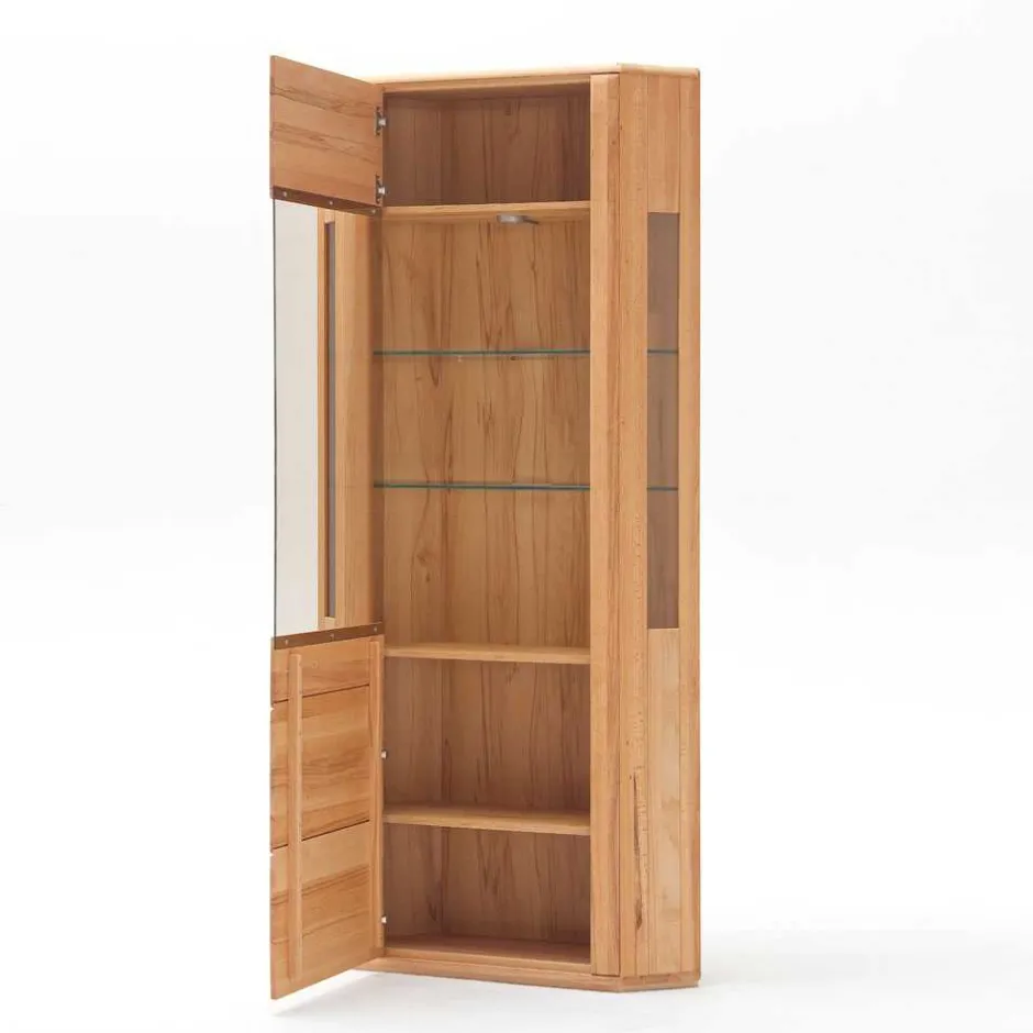Eckvitrine Athias aus Kernbuche^Wohnen