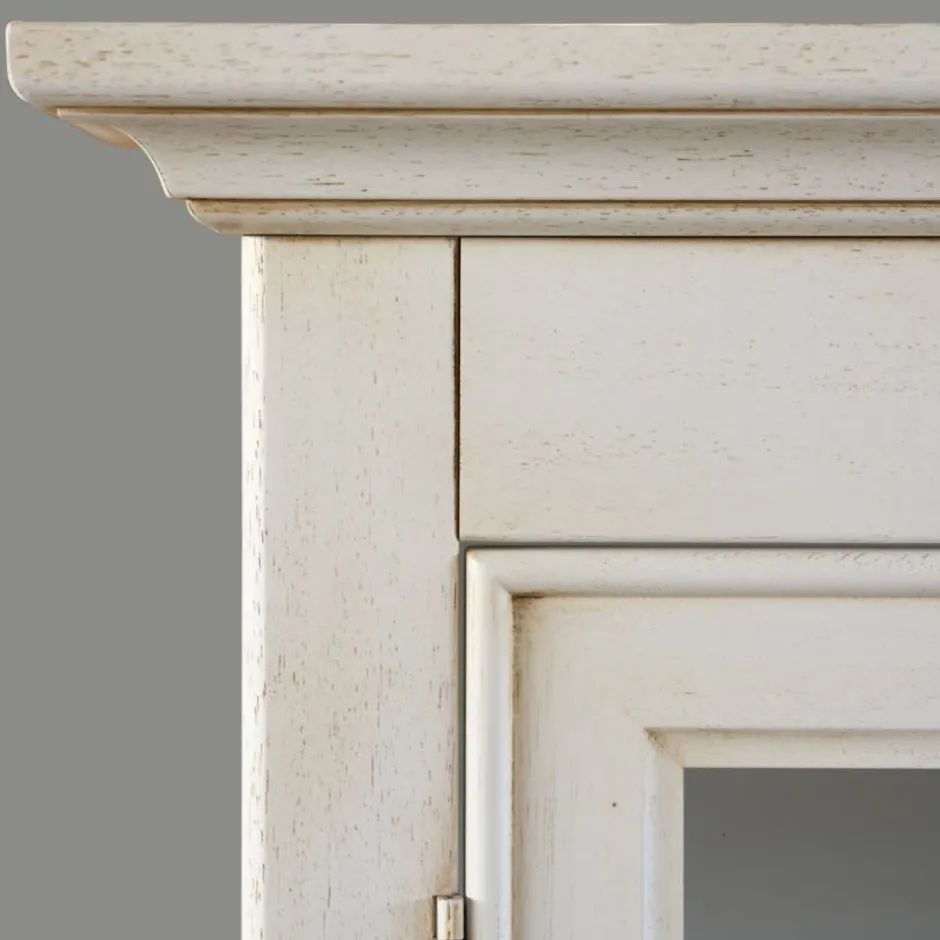 Eckvitrine in Antikweiß - Annot^Wohnen New