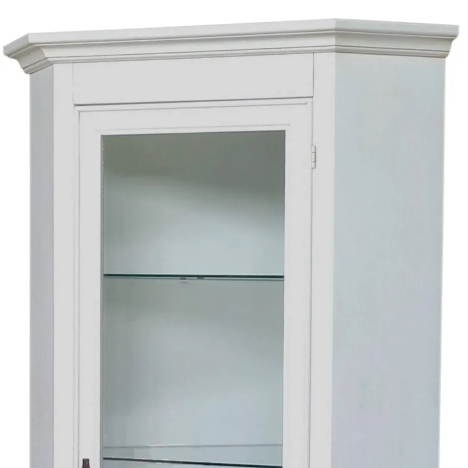 Eckvitrine in Antikweiß - Annot^Wohnen New