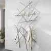 Wohnen Edelstahl Garderobe mit zehn Haken - Shines