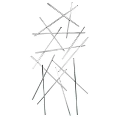 Wohnen Edelstahl Garderobe mit zehn Haken - Shines