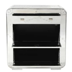 Wohnen Edle Design Flurmöbel in Silber - Pilot (sechsteilig)