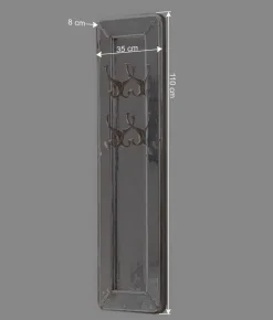 Wohnen Edle Design Flurmöbel in Silber - Pilot (sechsteilig)