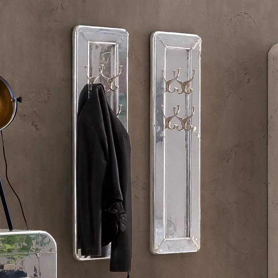 Wohnen Edle Design Flurmöbel in Silber - Pilot (sechsteilig)